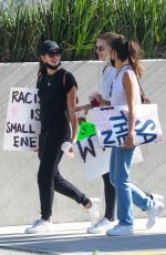 SARA SAMPIAO and JULIANA HERZ Heading to Protest in Los Angeles 06/06/2020