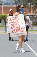 SARAH SUTHERLAND at a Protest in West Hollywood 06/06/2020