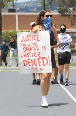 SARAH SUTHERLAND at a Protest in West Hollywood 06/06/2020