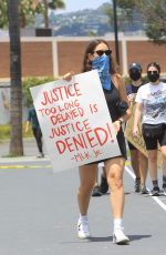 SARAH SUTHERLAND at a Protest in West Hollywood 06/06/2020