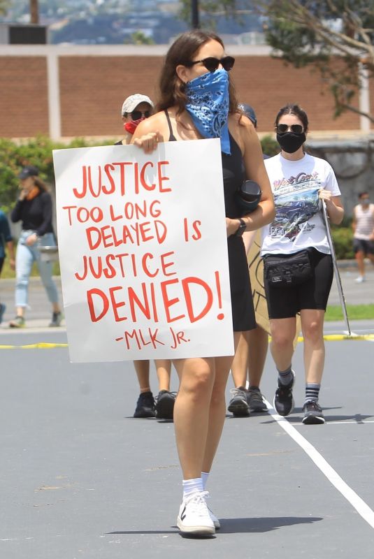 SARAH SUTHERLAND at a Protest in West Hollywood 06/06/2020