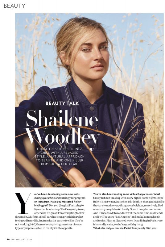 SHAILENE WOODLEY in Instyle Magazine, July 2020
