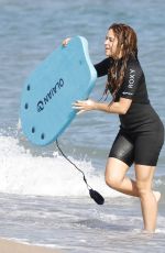 SHAKIRA in Wetsuit at a Beach in Barcelona 06/25/2020