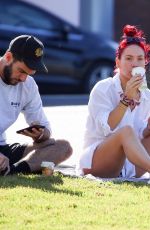 SHARNA BURGESS Relaxing at Bondi Beach 05/29/2020