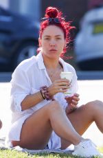 SHARNA BURGESS Relaxing at Bondi Beach 05/29/2020