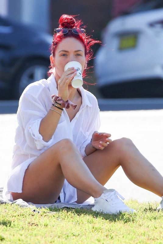 SHARNA BURGESS Relaxing At Bondi Beach HawtCelebs