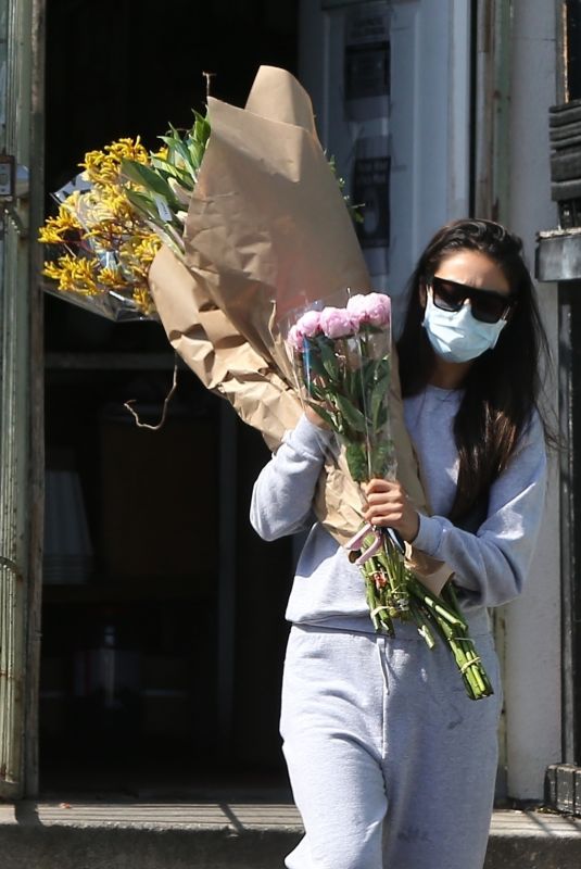 SHAY MITCHELL Buy Flowers Out in West Hollywood 06/17/2020