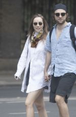 SUKI WATERHOUSE and Robert Pattinson Out in London 06/18/2020