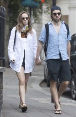 SUKI WATERHOUSE and Robert Pattinson Out in London 06/18/2020