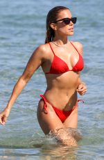 SYLVIE MEIS in a Red Bikini at a Beach in Saint Tropez 06/23/2020