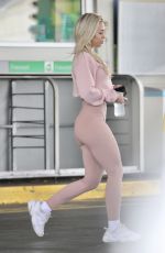 TAMMY HEMBROW in Tights at a Gas Station in Gold Coast 06/30/2020