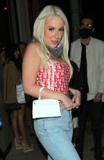 TANA MONGEAU Out for Dinner at Catch LA in West Hollywood 06/22/2020