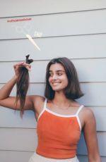 TAYLOR HILL Cut Her Hair - Instagram Photos 06/20/2020