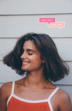 TAYLOR HILL Cut Her Hair - Instagram Photos 06/20/2020