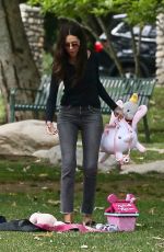 TERRI SEYMOUR Out at a Park in Beverly Hills 06/05/2020