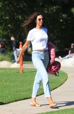 TERRI SEYMOUR Out at a Park in Beverly Hills 06/19/2020