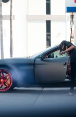 TINASHE Driving Her Ferrari Out in Beverly Hills 06/18/2020