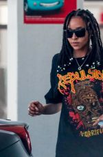 TINASHE Driving Her Ferrari Out in Beverly Hills 06/18/2020