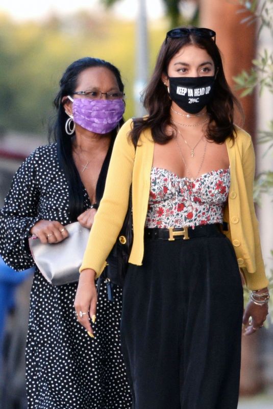 VANESSA HUDGENS at Trattoria Farfalla in Los Angeles 06/17/2020