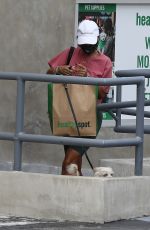 VANESSA HUDGENS Grabbing Dog Food in Hollywood 06/29/2020