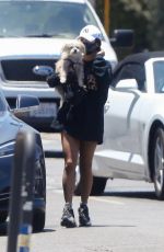 VANESSA HUDGENS Out with Her Dog in Los Angeles 06/26/2020