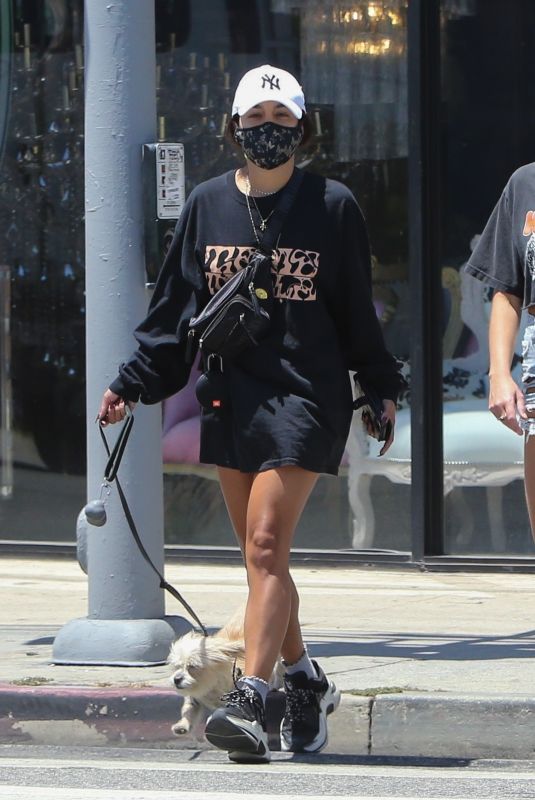 VANESSA HUDGENS Out with Her Dog in Los Angeles 06/26/2020