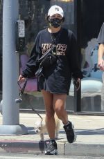 VANESSA HUDGENS Out with Her Dog in Los Angeles 06/26/2020
