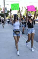 VICTORIA JUSTICE and MADISON REED Join a Protest in Los Angeles 06/03/2020