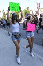 VICTORIA JUSTICE and MADISON REED Join a Protest in Los Angeles 06/03/2020