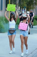VICTORIA JUSTICE and MADISON REED Join a Protest in Los Angeles 06/03/2020