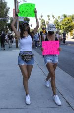 VICTORIA JUSTICE and MADISON REED Join a Protest in Los Angeles 06/03/2020