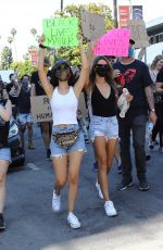 VICTORIA JUSTICE and MADISON REED Join a Protest in Los Angeles 06/03/2020