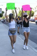 VICTORIA JUSTICE and MADISON REED Join a Protest in Los Angeles 06/03/2020