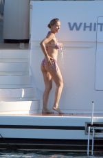 VICTORIA SILVSTEDT in Bikini at a Yacht 06/29/2020