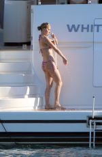 VICTORIA SILVSTEDT in Bikini at a Yacht 06/29/2020