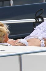 VICTORIA SILVSTEDT in Bikini at a Yacht in Saint Tropez 06/01/2020