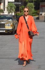 VOGUE WILLIAMS in a Orange Dress Leaves Global Radio in London 06/07/2020