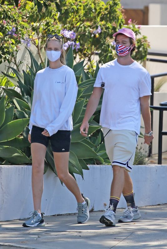 ABBY CHAMPION and Patrick Schwarzenegger Out in Santa Barbara 07/04/2020