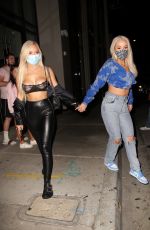 ABBY RAO and TANA MONGEAU Night Out in West Hollywood 07/10/2020