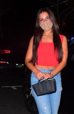 ADDISON RAE Leaves Boa Steakhouse in West Hollywood 07/13/2020