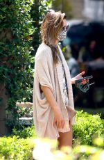 ALESSANDRA AMBROSIO Feeding Parking Meter Out in Pacific Palisades 07/25/2020