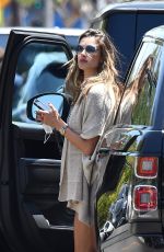 ALESSANDRA AMBROSIO Feeding Parking Meter Out in Pacific Palisades 07/25/2020