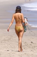 ALESSANDRA AMBROSIO in Bikini on the Beach in Malibu 07/21/2020