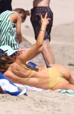 ALESSANDRA AMBROSIO in Bikini on the Beach in Malibu 07/21/2020