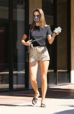 ALESSANDRA AMBROSIO in Shorts at Derma Care Facial Clinic in Los Angeles 07/09/2020