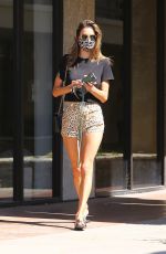 ALESSANDRA AMBROSIO in Shorts at Derma Care Facial Clinic in Los Angeles 07/09/2020