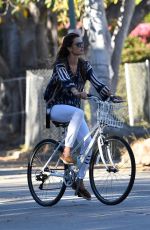 ALESSANDRA AMBROSIO Out for a Bike Ride in Brentwood 07/16/2020