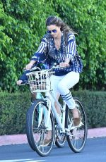 ALESSANDRA AMBROSIO Out for a Bike Ride in Brentwood 07/16/2020