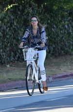 ALESSANDRA AMBROSIO Out for a Bike Ride in Brentwood 07/16/2020