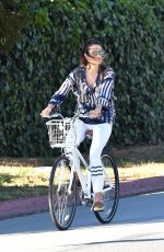 ALESSANDRA AMBROSIO Out for a Bike Ride in Brentwood 07/16/2020
